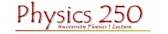 WKU Physics 250 - University Physics I