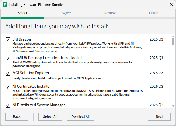 Additional Items to Install