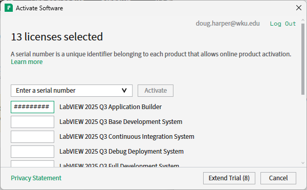 Activate Software