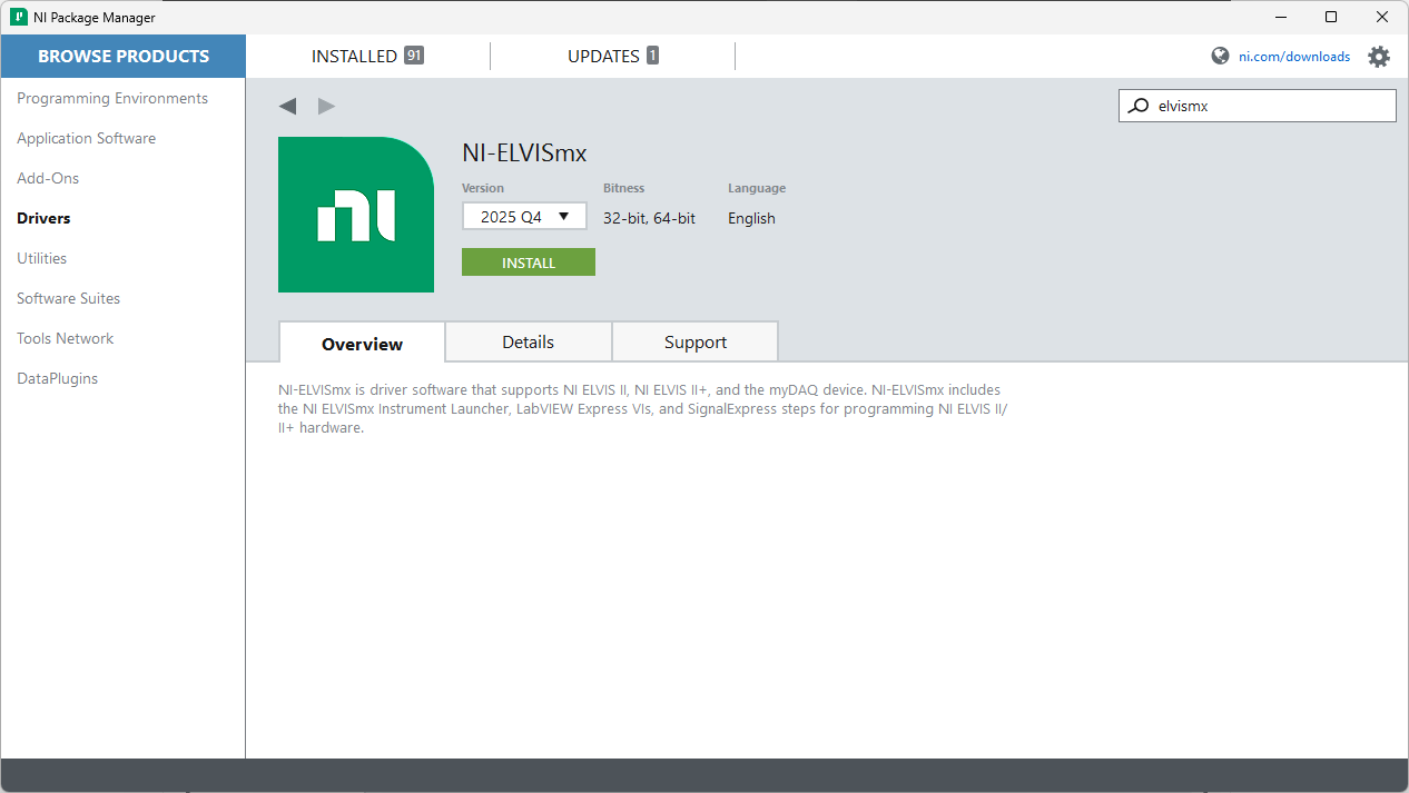 NI-ELVISmx 2025Q4
