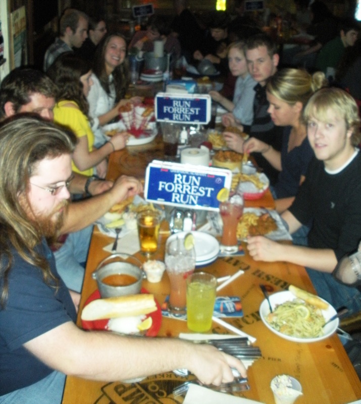 Dinner at Bubba Gump\'s